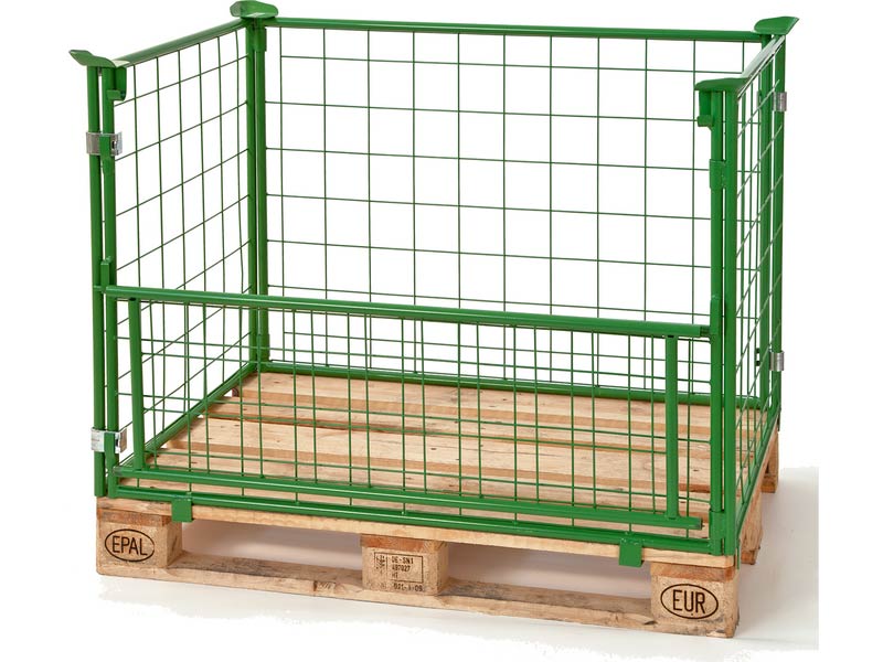 Gitteraufsatzrahmen mit geöffneter Klappe